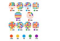 Différents Jeux Avec Des Boules Colorées Jeu