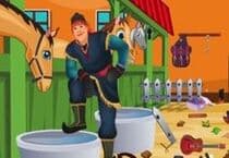 Frozen Kristoff Stable Cleaning Jeu