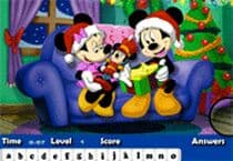 Lettres Cachées Avec Mickey À Noël Jeu