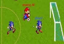Mario contre Sonic Football