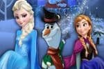 Anna and Elsa Building Olaf Jeu