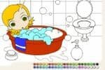 Coloriage de Bain Jeu