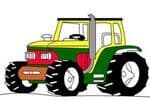 Coloriage de Tracteur Jeu