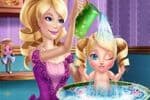 Princesse Barbie Lave Bébé Jeu