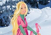 Barbie Skiing