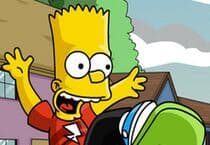 Bart Simpson fait du Skate