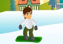 Ben 10 Snowboard Jumping