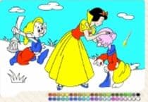 Coloriage Blanche Neige