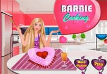 Cuisine Un Gâteau Avec Barbie