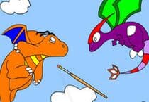 Dragon Battle Coloring