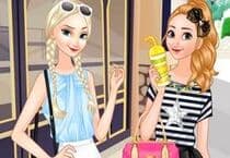 Elsa and Anna Go Shopping