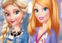 Elsa and Barbie Blind Date