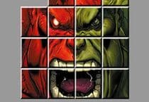 Hulk Rouge contre Vert
