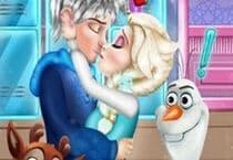 Jack and Elsa College Kiss
