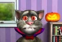 Jeu De Tom Le Chat Qui Parle Halloween Jeu En Ligne Gratuit Sur Jeuxje Fr