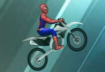 Spiderman Moto sur Glace