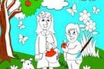 Coloring Page with Kids Jeu