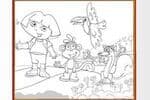 Dora Coloring Page Jeu