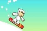 Ours Polaire Snowboarder Jeu